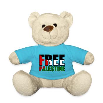 Free palestine - Teddy - Atollblau - Vorne