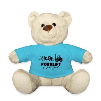 Forklift Certified - Truck Driver - Teddy Bear - atoll blue - Front