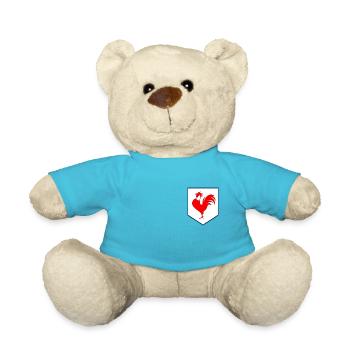 france equipe de france coq français geschenk fuss - Teddy - Atollblau - Vorne