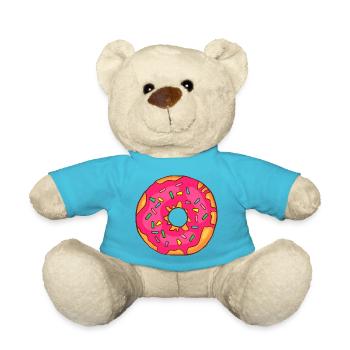 Donuts Confiserie Cookie Tart Cake Pies - Teddy Bear - atoll blue - Front