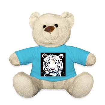 Weißer Tiger - Teddy - Atollblau - Vorne