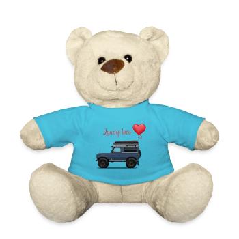 Valentines Geschenk für Autoliebhaber 4x4 Offroad - Teddy - Atollblau - Vorne