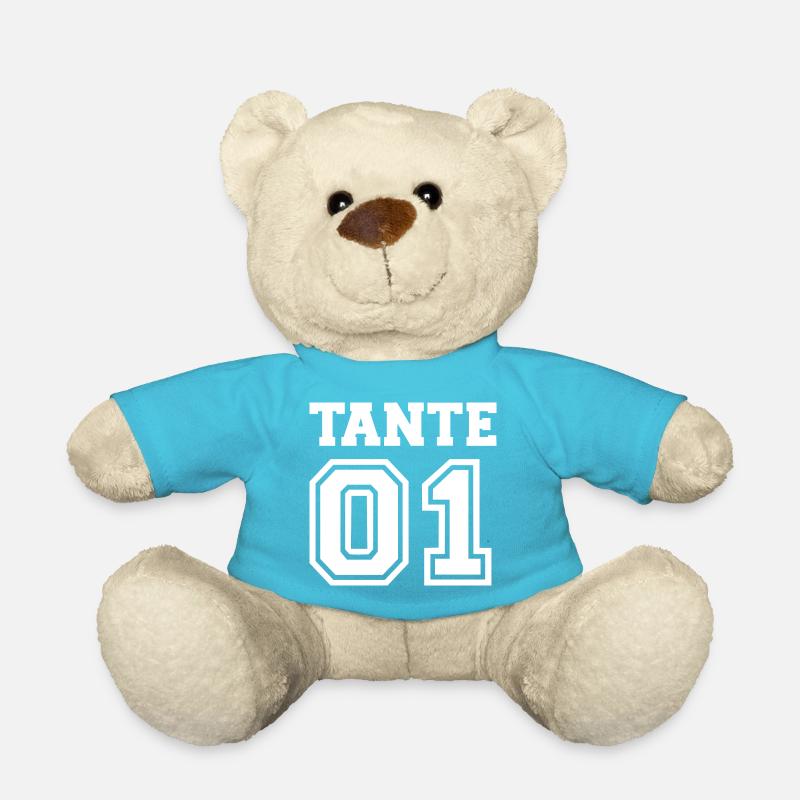 Tante 01 white - Teddy - Atollblau
