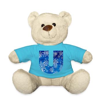 blaues winter u - Teddy - Atollblau - Vorne