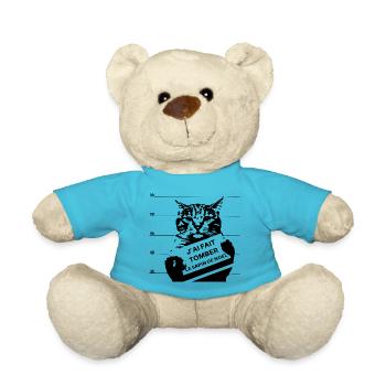 J'ai fait tomber le sapin - Nounours - bleu outremer - Devant