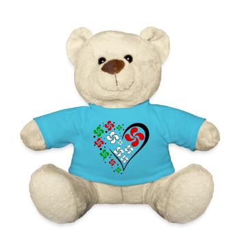 Cœur Basque - Nounours - bleu outremer - Devant