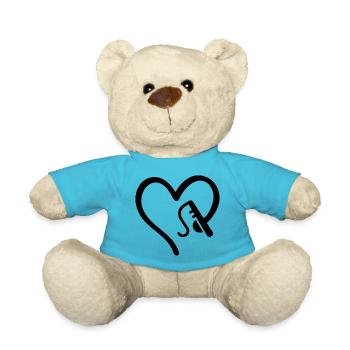 Anglers Love Fishing Fishing - Teddy Bear - atoll blue - Front