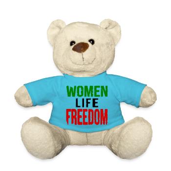 Women life freedom iran - Teddy Bear - atoll blue - Front