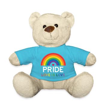 Stolz - Liebe ist Liebe. - Teddy - Atollblau - Vorne