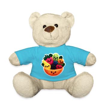 Fruit salad faces - Teddy - Atollblau - Vorne