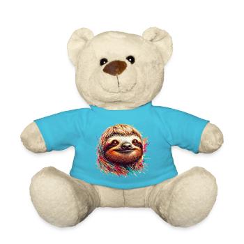 Faultier - Teddy - Atollblau - Vorne