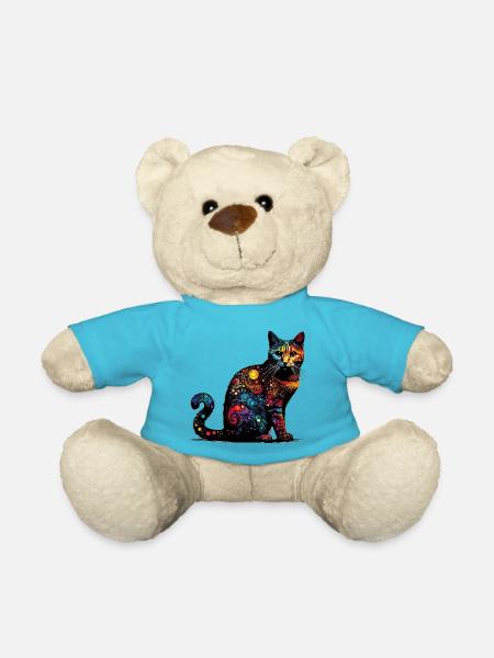 Katze - Teddy - Atollblau