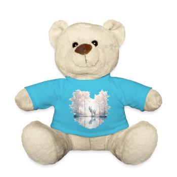 Dream Wolf - Teddy Bear - atoll blue - Front