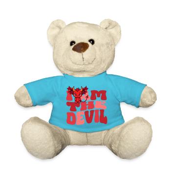 Devil Devil Evil House Dragon Wife - Teddy Bear - atoll blue - Front