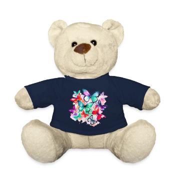 Papillon Coloré Coloré Beau Art Nature - Nounours - bleu marine - Devant