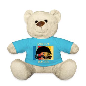 Vintage Rennwagen Street Art Design - Teddy - Atollblau - Vorne