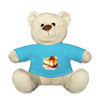 Cheesecake Cake Watercolor - Teddy Bear - atoll blue - Front