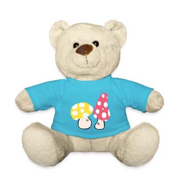 Herbstliche Pilze - Teddy - Atollblau - Vorne