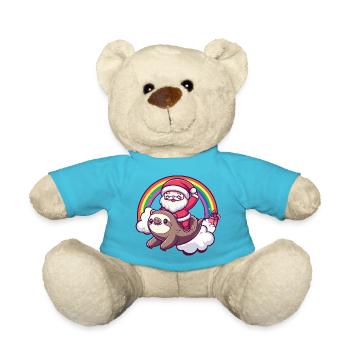 Noël paresseux du Père Noël - Nounours - bleu outremer - Devant