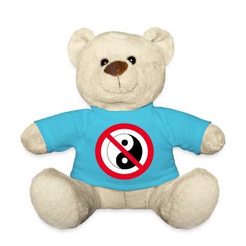 Verbotenes Yin-Yang: Anti-Balance-Symbol - Teddy - Atollblau - Vorne