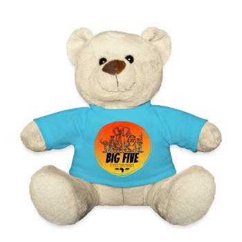 Big Five von Afrika Safari Vintage Souvenir - Teddy - Atollblau - Vorne