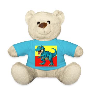 Dinosaurier - Teddy - Atollblau - Vorne
