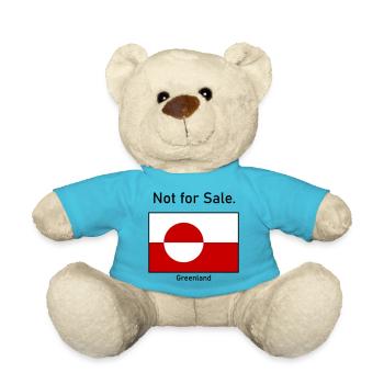 Not for Sale - Greenland Grönland Flagge Flag - Teddy - Atollblau - Vorne