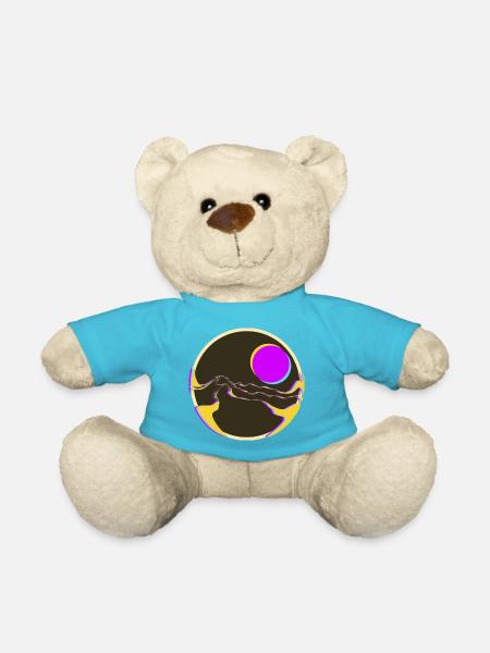 Neonberge mit Sonne - Teddy - Atollblau