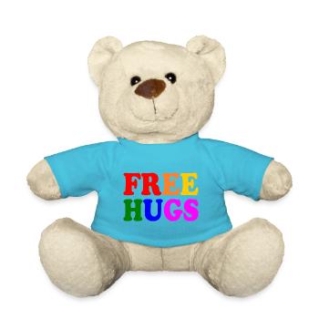 Free hugs lgbt - Nounours - bleu outremer - Devant