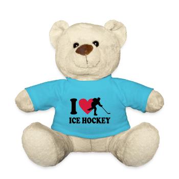 Eishockey - Teddy - Atollblau - Vorne
