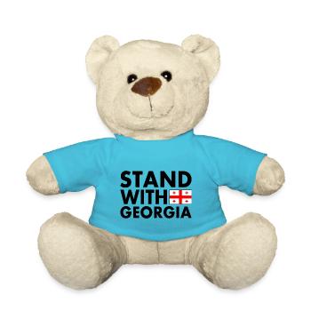 Stand with georgia - Teddy - Atollblau - Vorne
