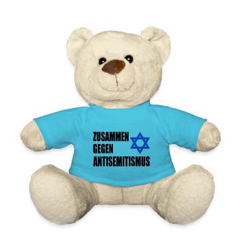 zusammen gegen antisemitismus - Teddy - Atollblau - Vorne