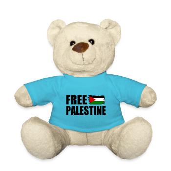 Free palestine - Teddy - Atollblau - Vorne