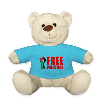 Free palestine - Teddy - Atollblau - Vorne