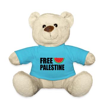 Free palestine - Teddy - Atollblau - Vorne