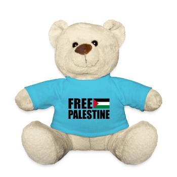Free palestine - Teddy - Atollblau - Vorne