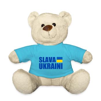 Slava ukraini - Teddy Bear - atoll blue - Front