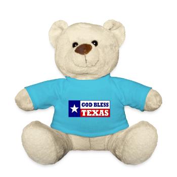 God bless texas - Teddy - Atollblau - Vorne