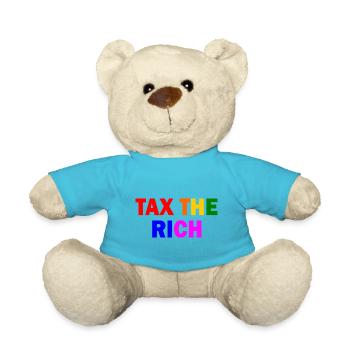 Tax the rich - Teddy - Atollblau - Vorne