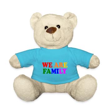 We are family lgbt - Teddy Bear - atoll blue - Front