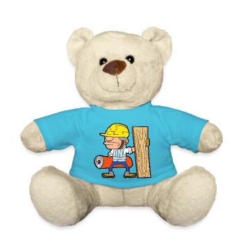 Fussbodenleger Teppich Parkettleger Bodenleger - Teddy - Atollblau - Vorne