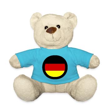German flag - Teddy Bear - atoll blue - Front