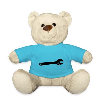 Schraubenschlüssel Rollgabelschlüssel Werkzeug - Teddy - Atollblau - Vorne