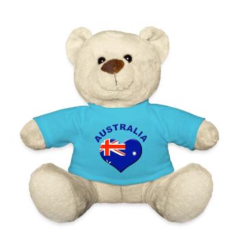 Heart for Australia - Teddy - Atollblau - Vorne