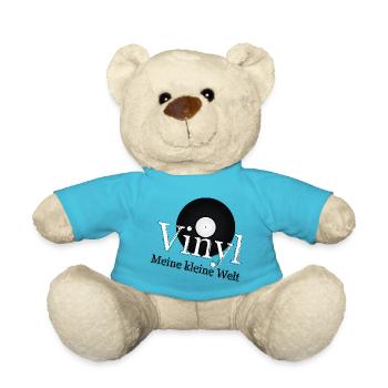 Vinyl - Schallplatte - Meine kleine Welt - Teddy - Atollblau - Vorne