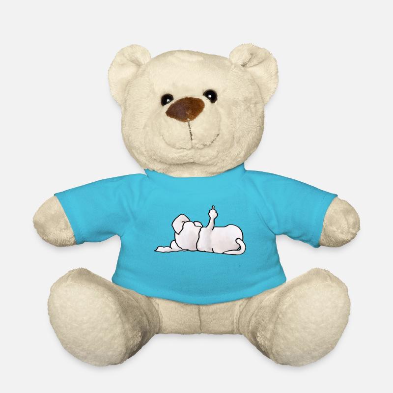 Schnauzer Stinkefinger - Teddy - Atollblau