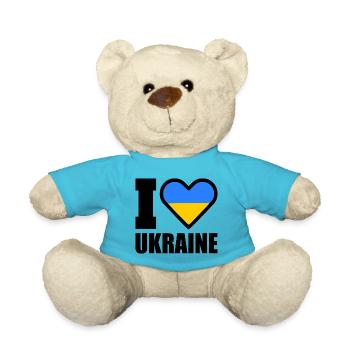 Ukraine - Teddy Bear - atoll blue - Front