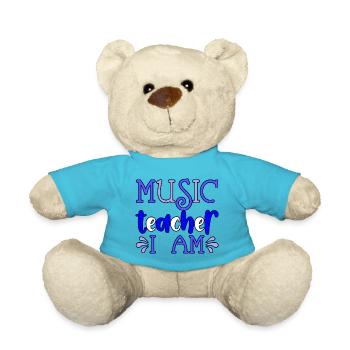 Musiklehrer Ich bin - Teddy - Atollblau - Vorne