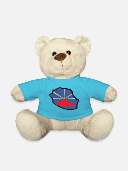 974 - Drapeau Lo Mahaveli - Nounours - bleu outremer