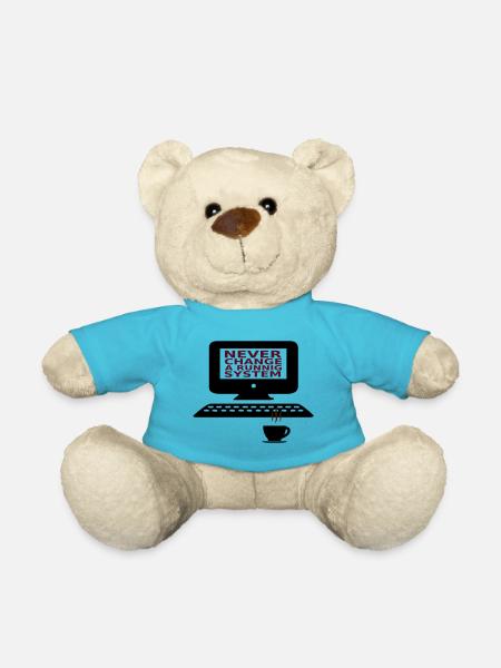 IT Never change a running system - Teddy - Atollblau